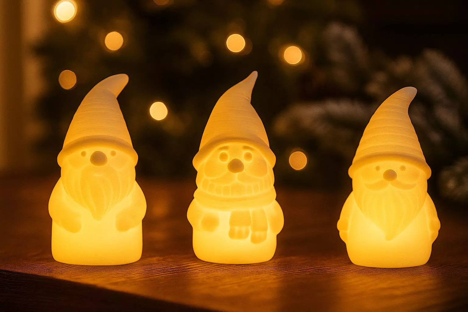 3D Printable Gnome LED Tea Light Holders Vase Mode 3D print model_0