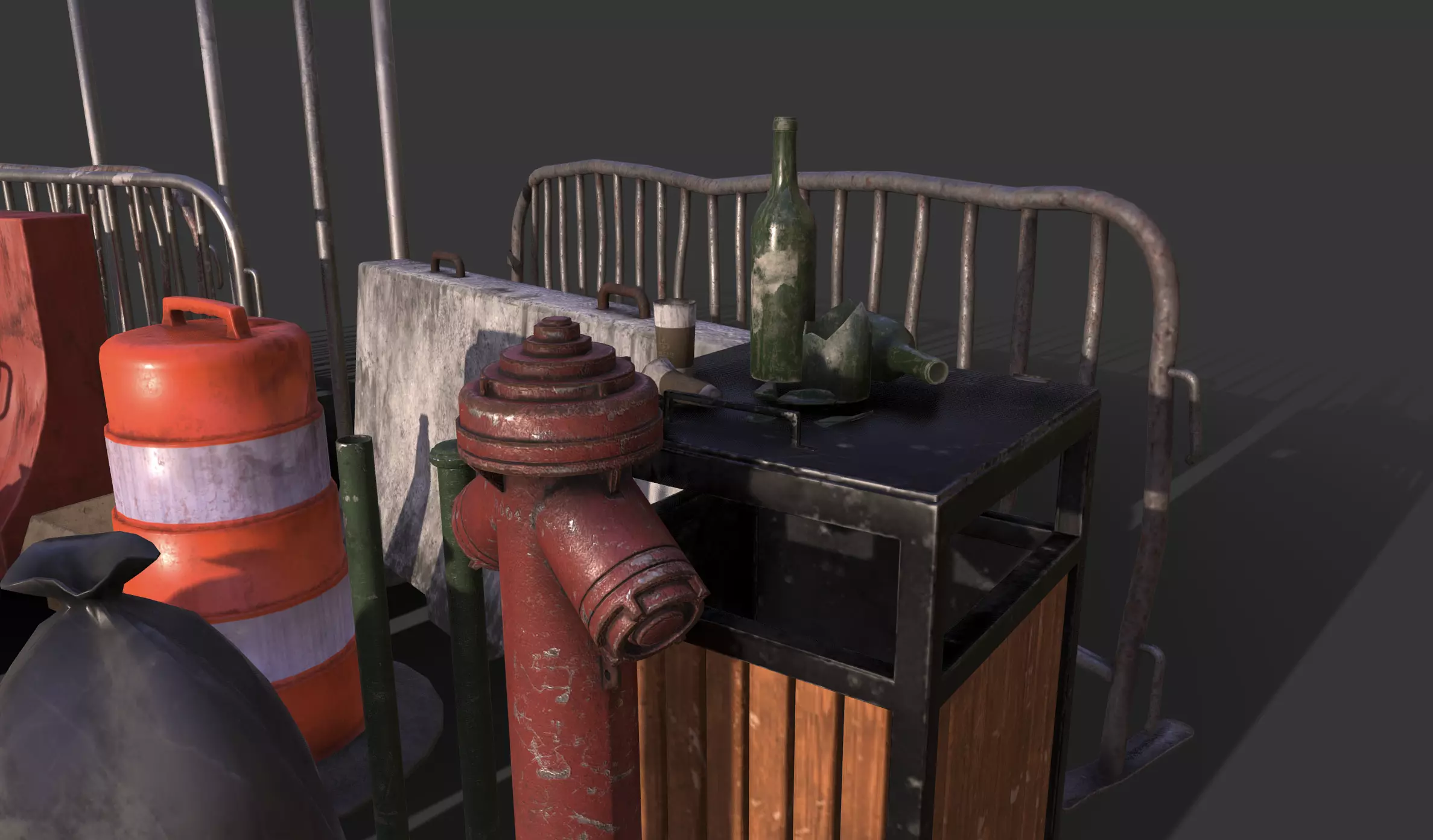 Street Traffic Asset Pack Low-poly 3D model_18