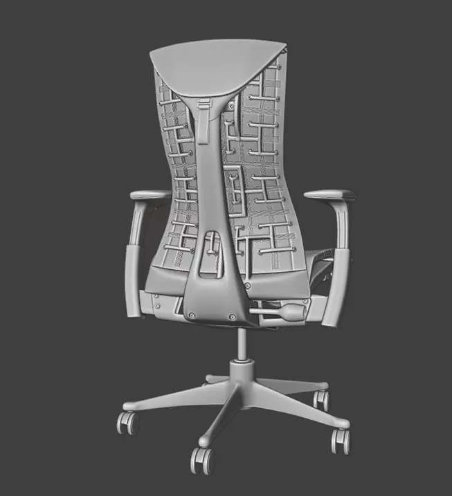 Logitech G Embody Gaming Chair - Base Model 3D model_13