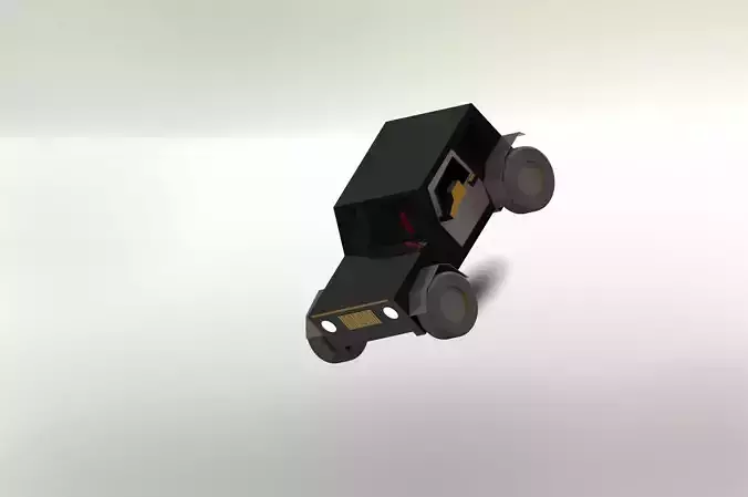 Concept jeep Free low-poly 3D model