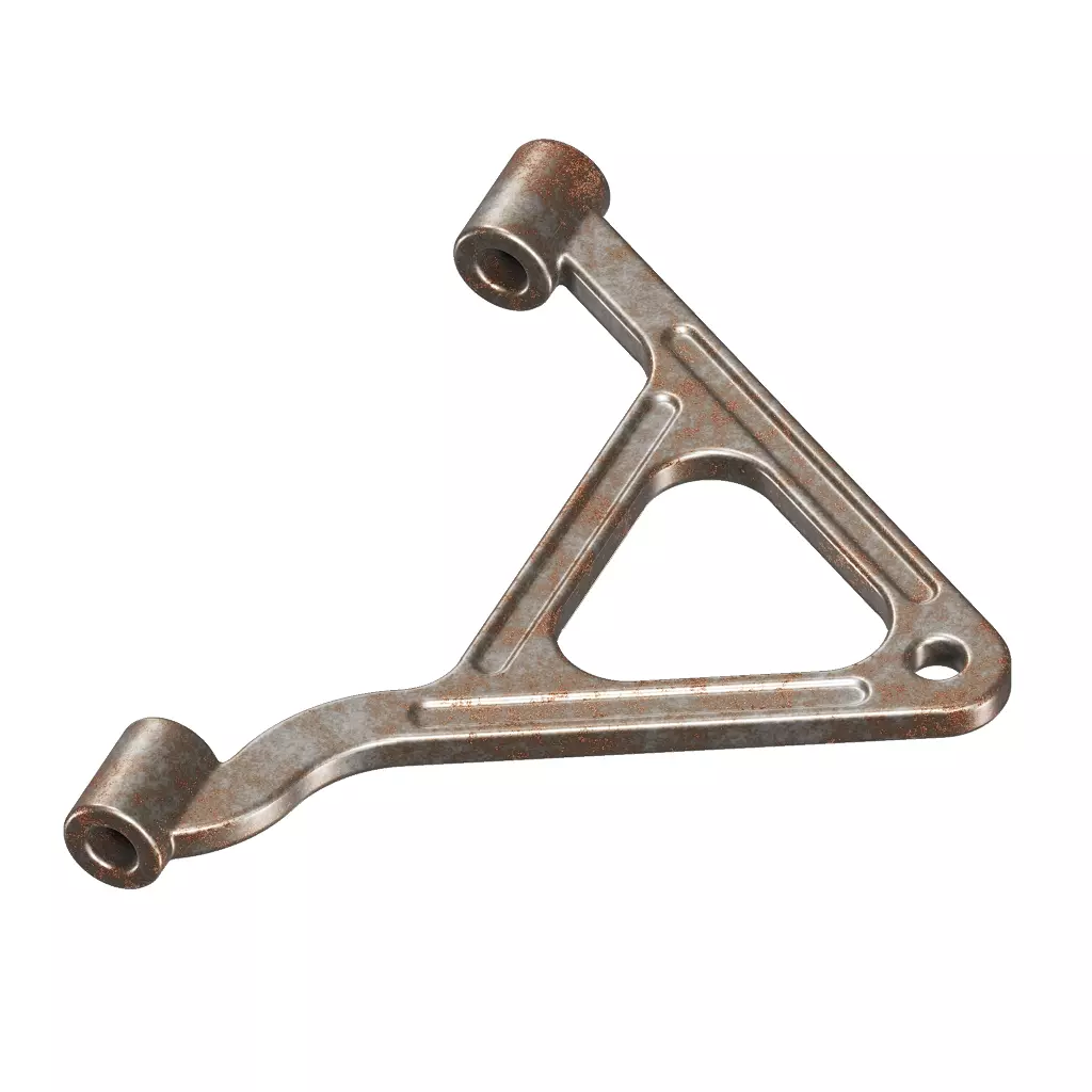 Rusty Automotive Suspension Arm 3D model_3