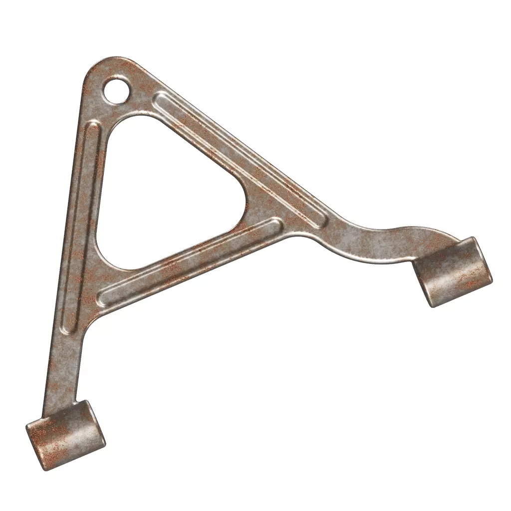 Rusty Automotive Suspension Arm 3D model_2