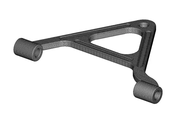 Rusty Automotive Suspension Arm 3D model_5