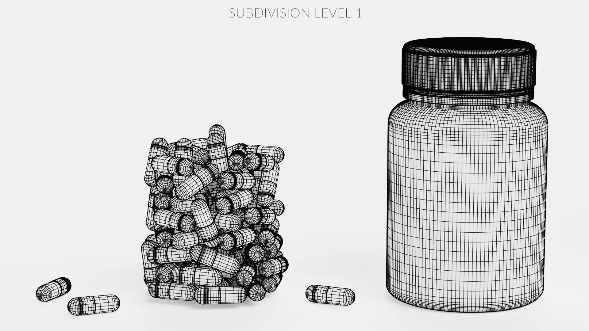 -Bottle with Pills- 3D model_12