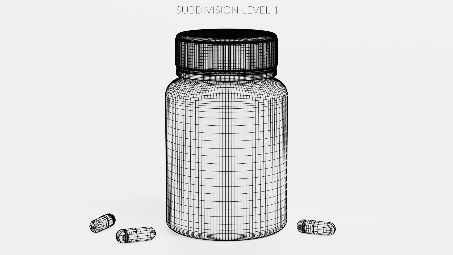 -Bottle with Pills- 3D model_10