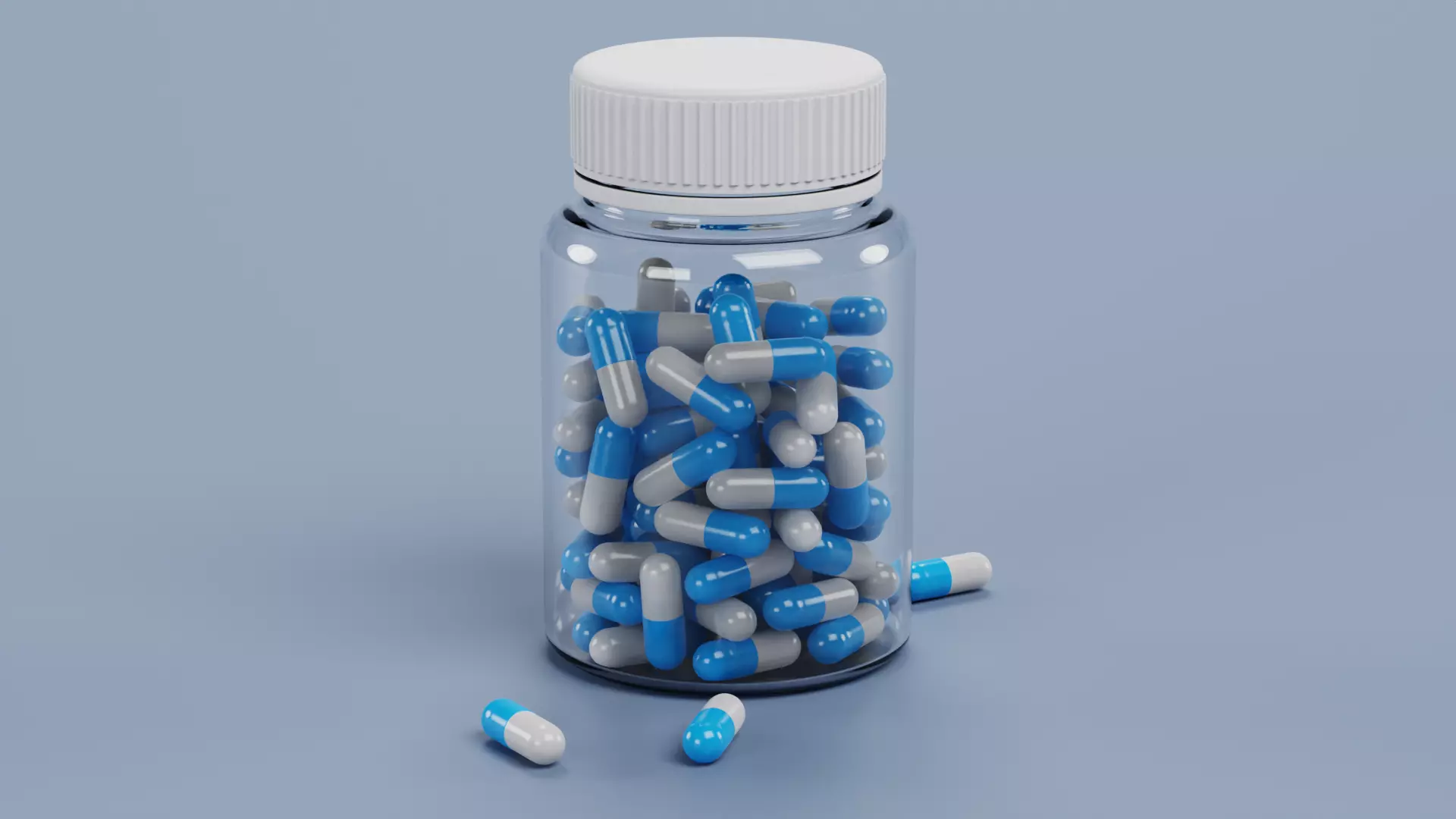 -Bottle with Pills- 3D model_2