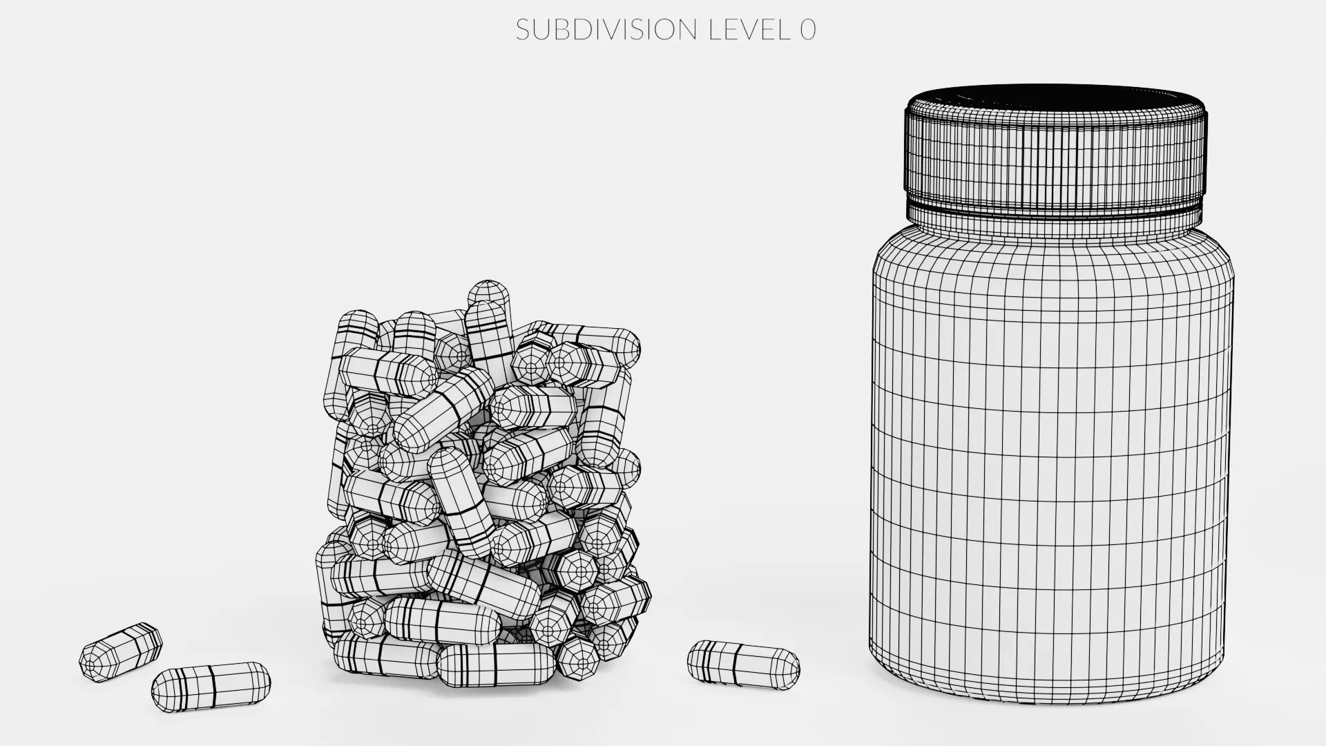 -Bottle with Pills- 3D model_11