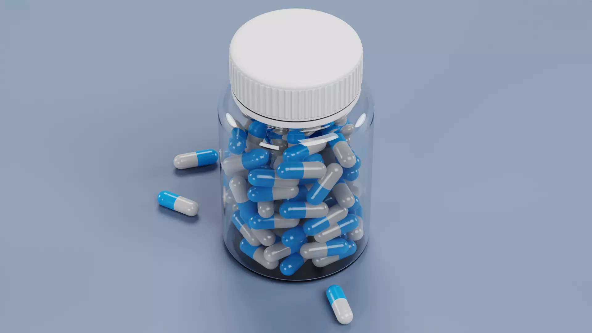 -Bottle with Pills- 3D model_4