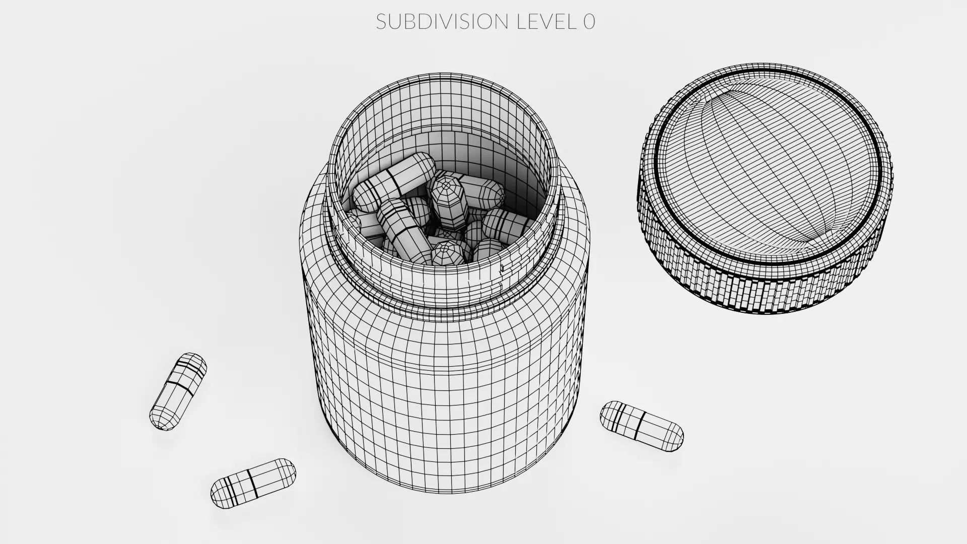 -Bottle with Pills- 3D model_13