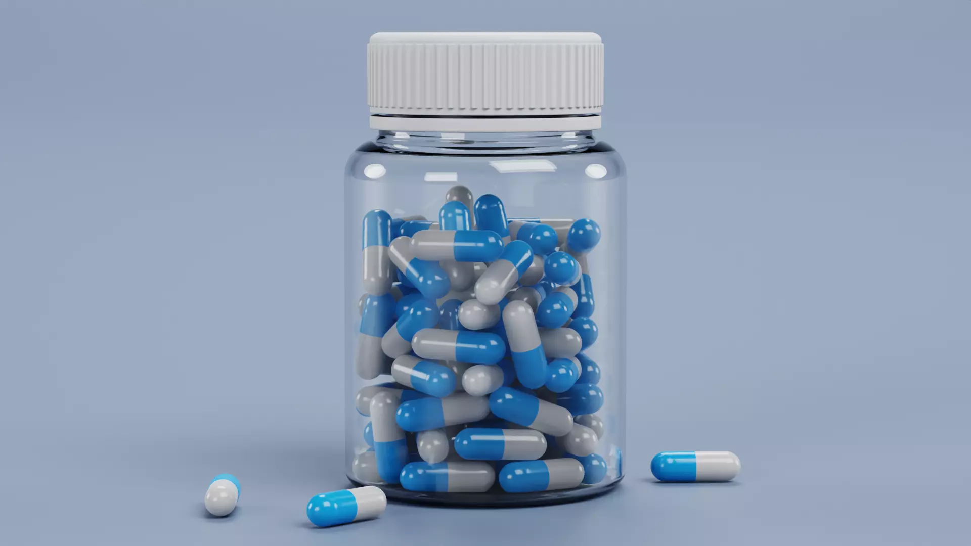 -Bottle with Pills- 3D model_1