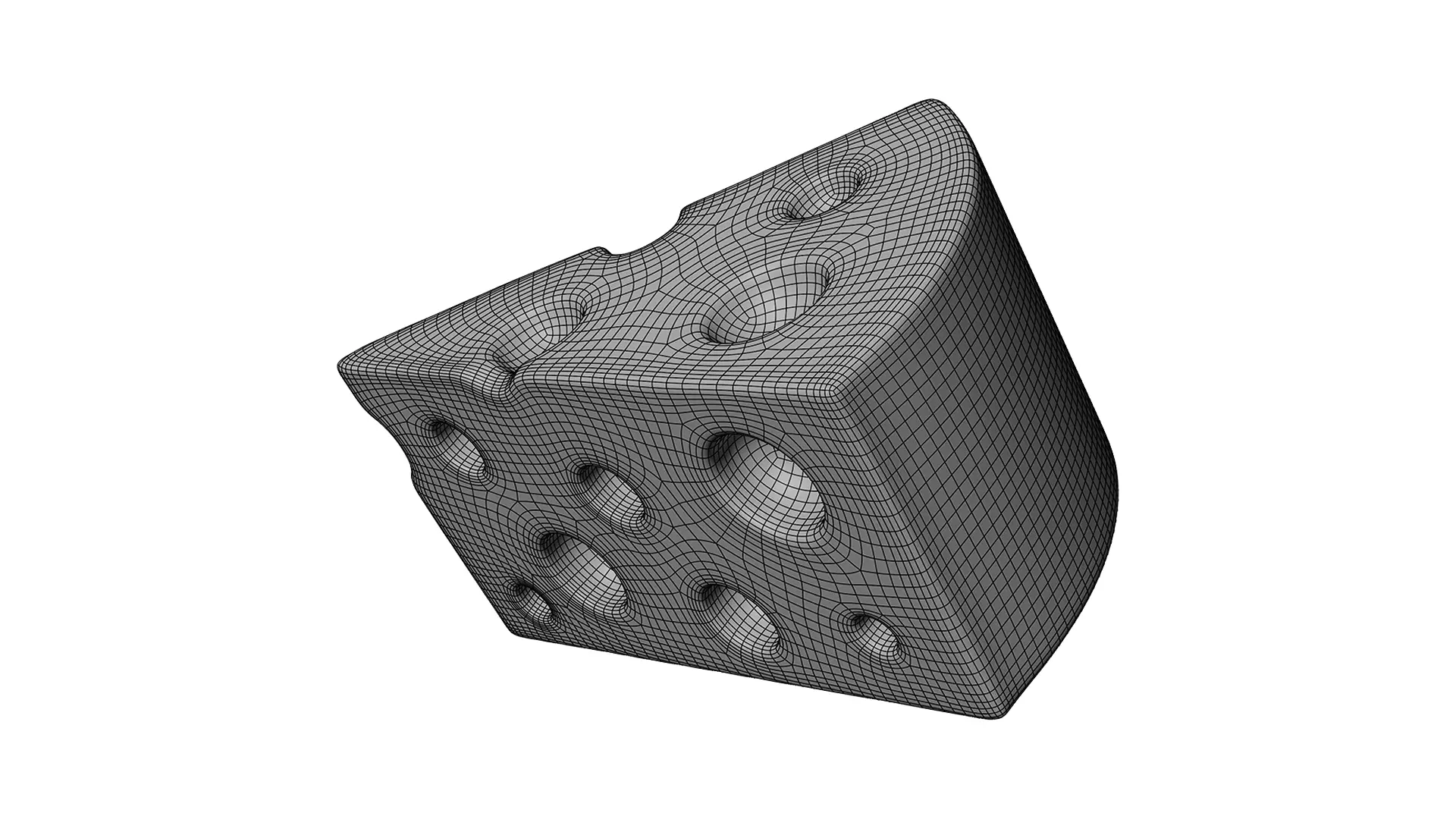 Cheese 3D Icon Low-poly 3D model_9