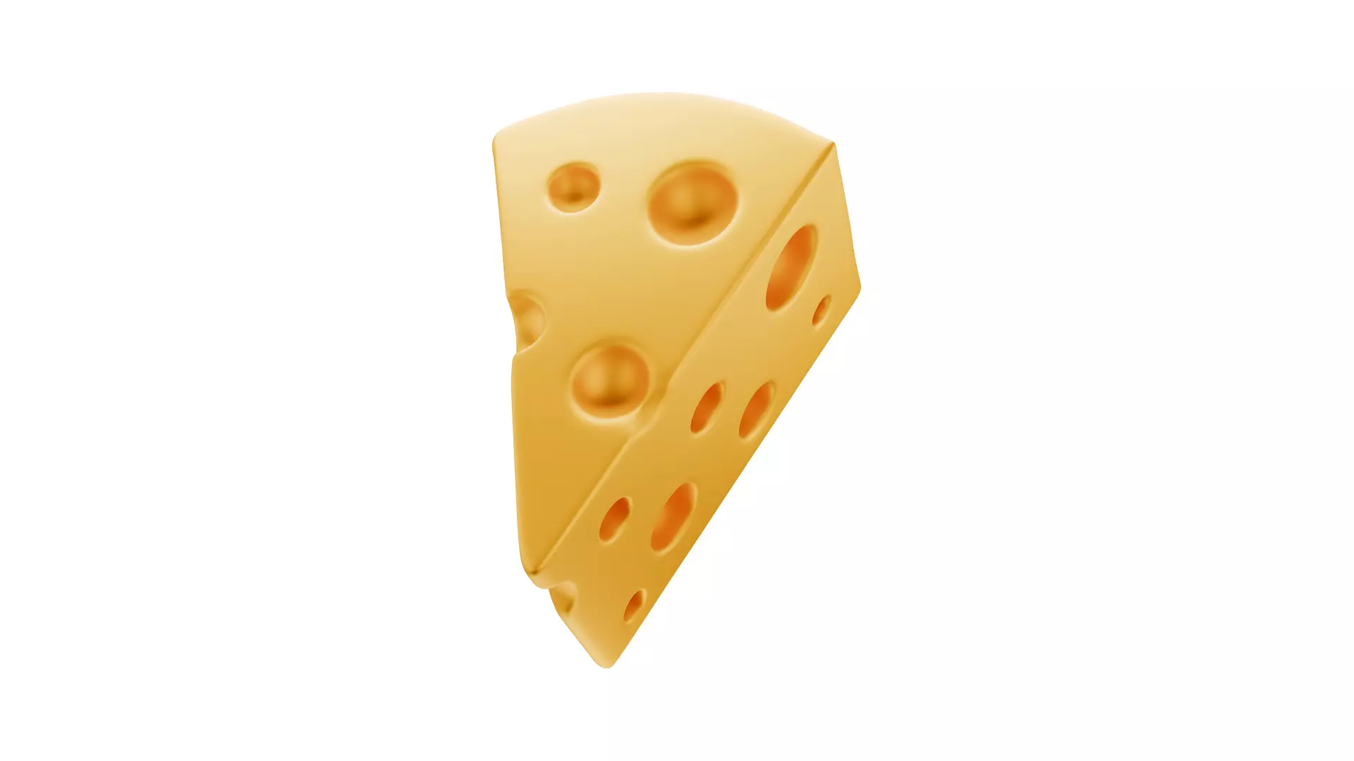 Cheese 3D Icon Low-poly 3D model_4