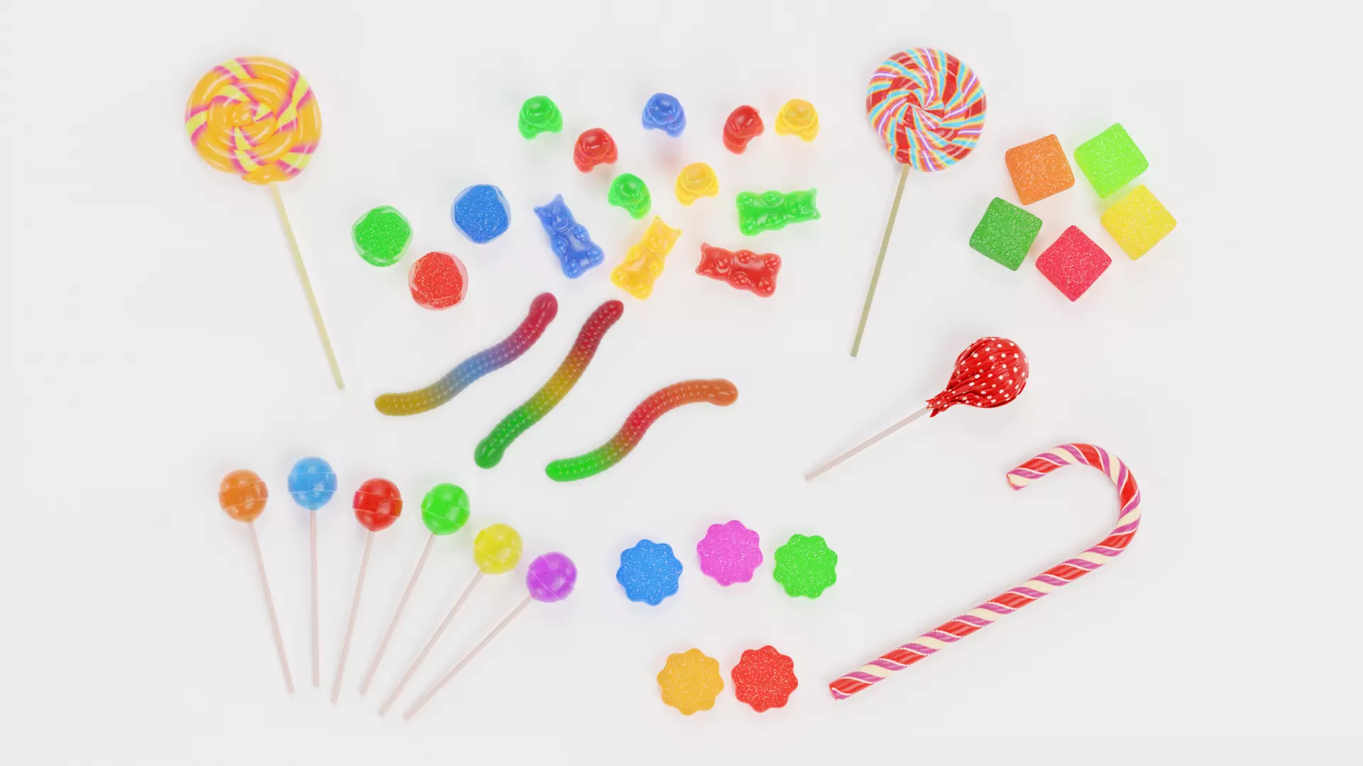 -Candies Set- 3D model_1