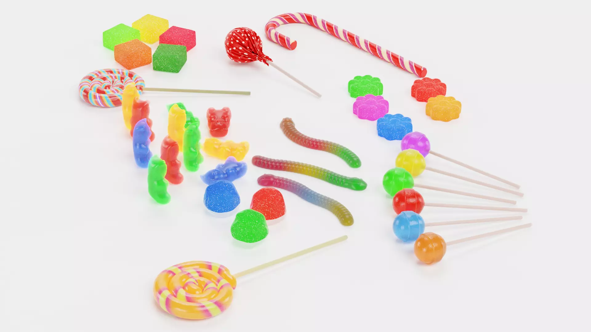 -Candies Set- 3D model_4