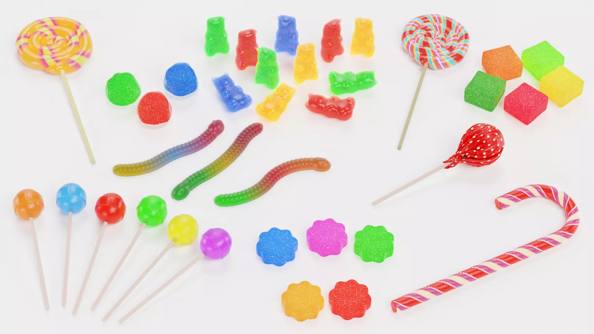 -Candies Set- 3D model_0