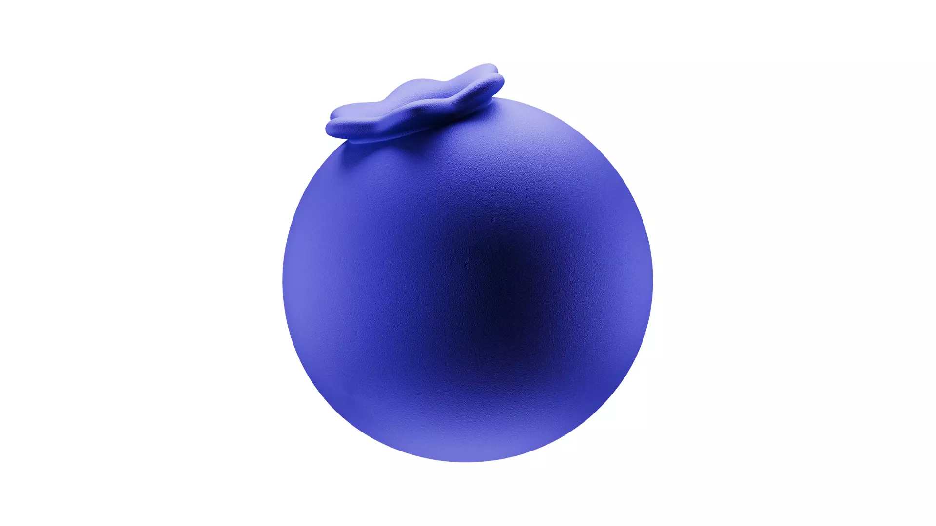 Blueberry 3D Icon Low-poly 3D model_0