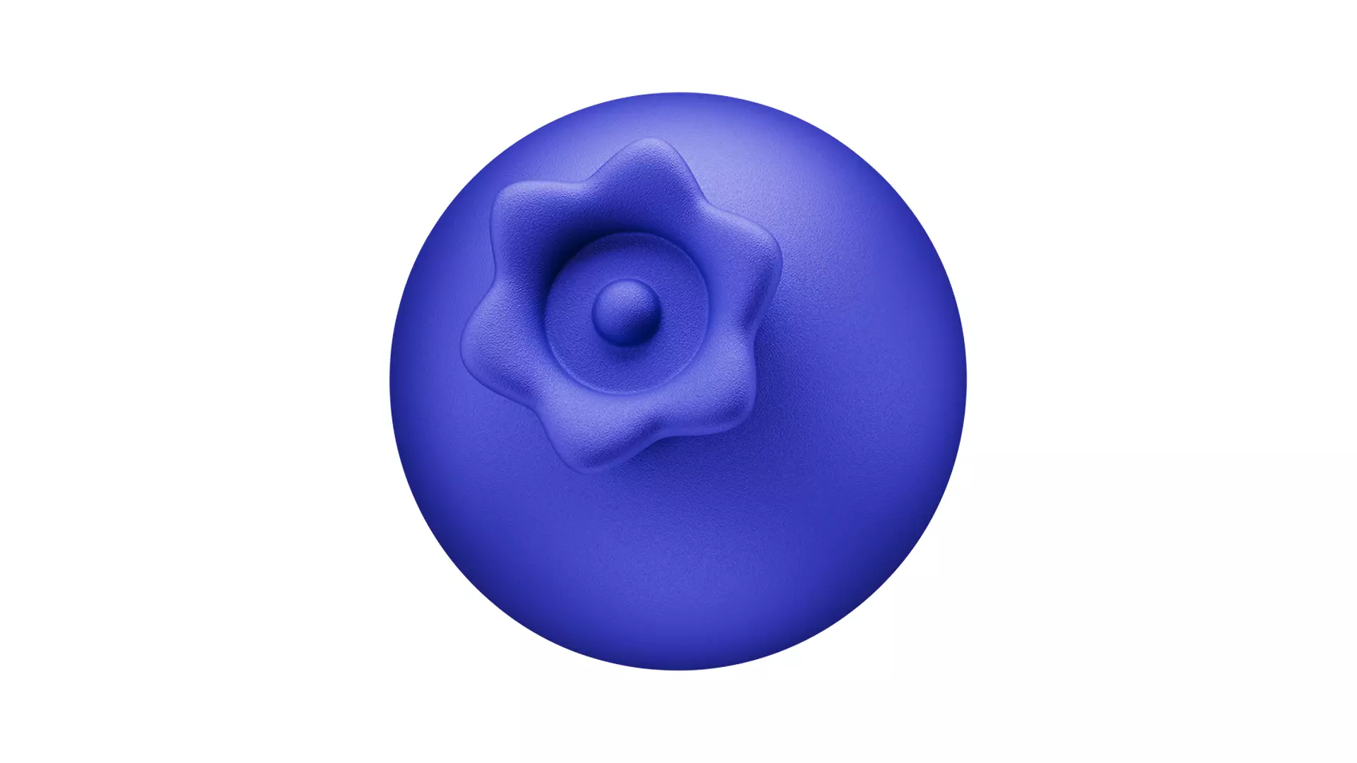 Blueberry 3D Icon Low-poly 3D model_2