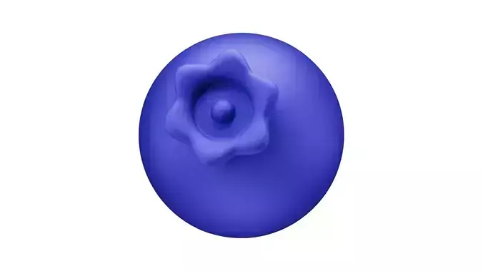 Blueberry 3D Icon Low-poly 3D model 3