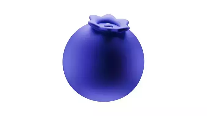 Blueberry 3D Icon Low-poly 3D model 2