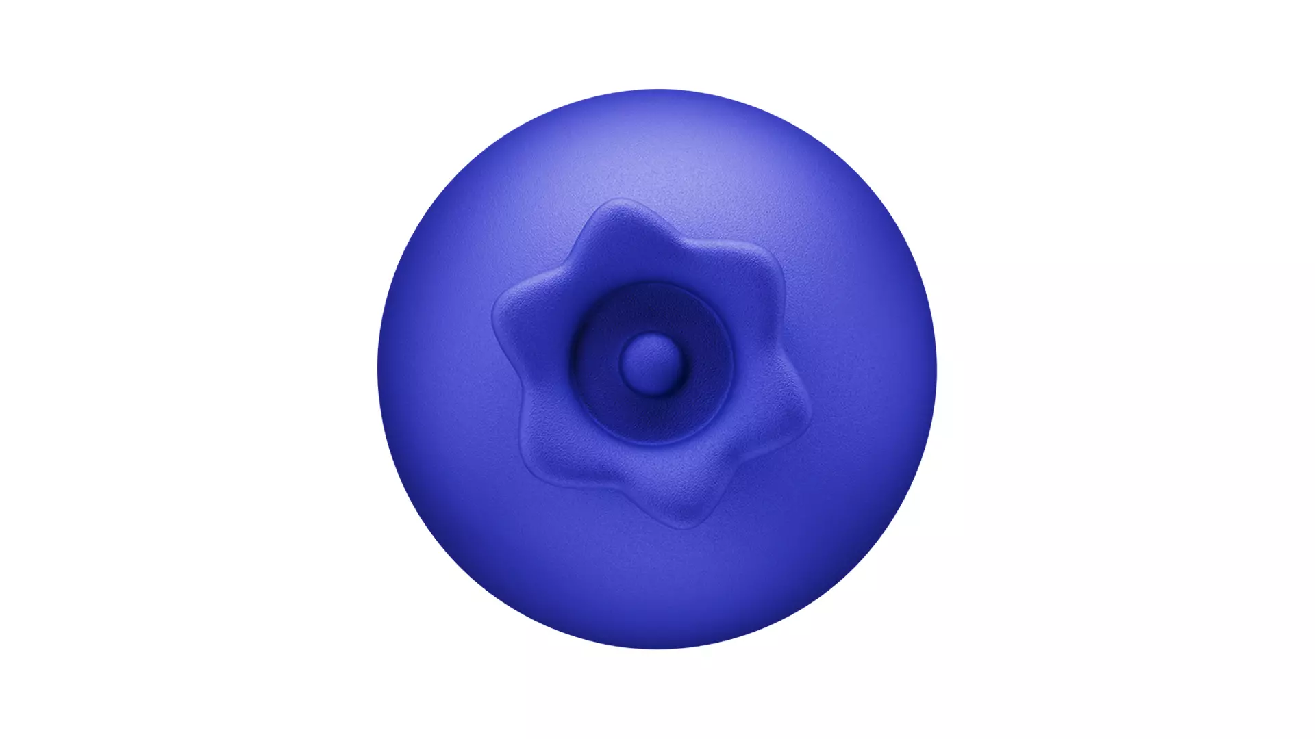 Blueberry 3D Icon Low-poly 3D model_5