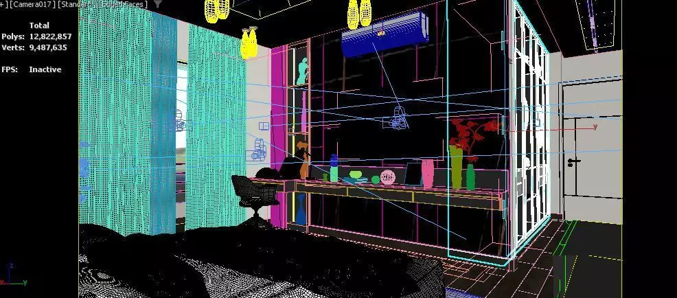 master bedroom-children room 3D model_14