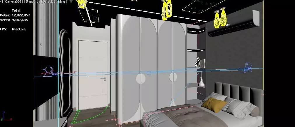 master bedroom-children room 3D model_13