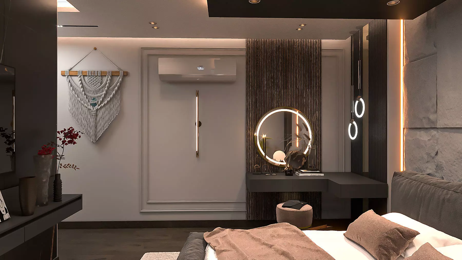 master bedroom-children room 3D model_5