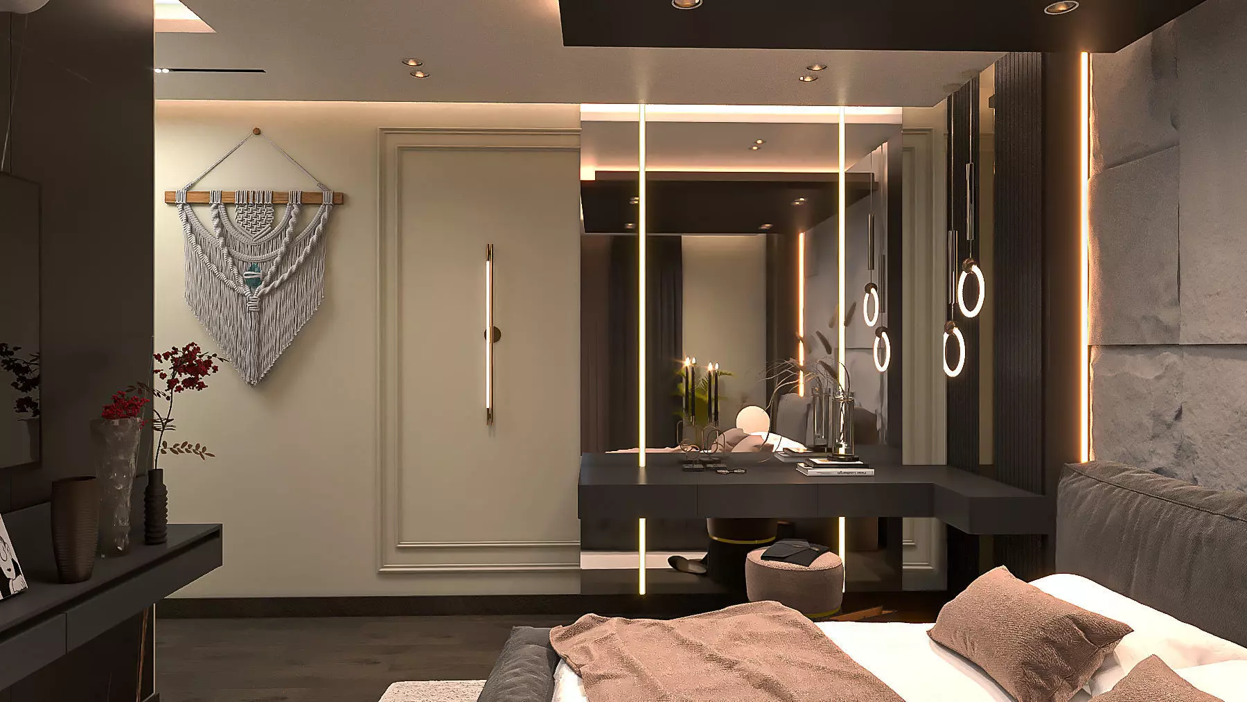 master bedroom-children room 3D model_6