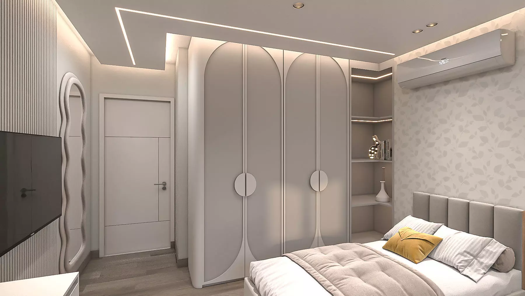 master bedroom-children room 3D model_9