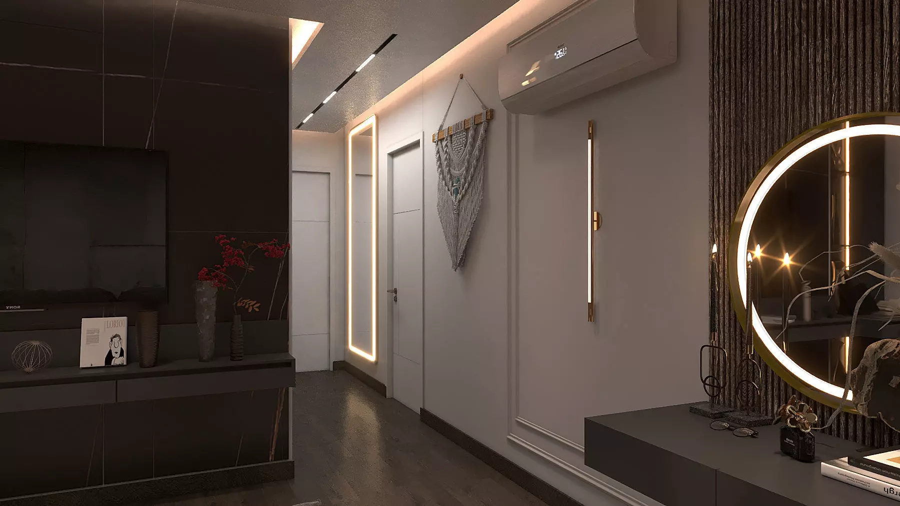 master bedroom-children room 3D model_4