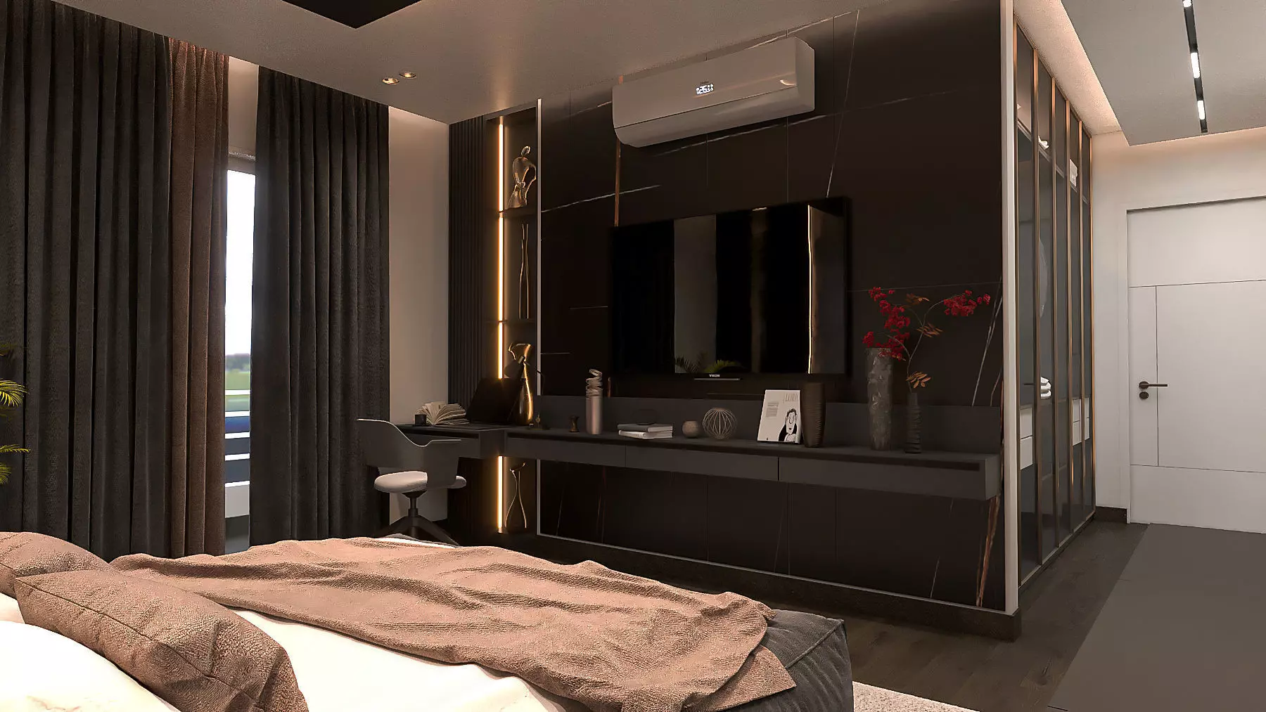 master bedroom-children room 3D model_3