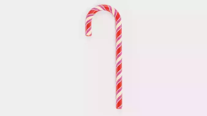 Candy Cane - Realistic Holiday Sweet Treat Prop Low-poly 3D model