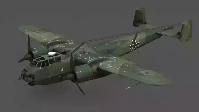 Dornier Do 217 E-4 German WWII Bomber 3D Model 