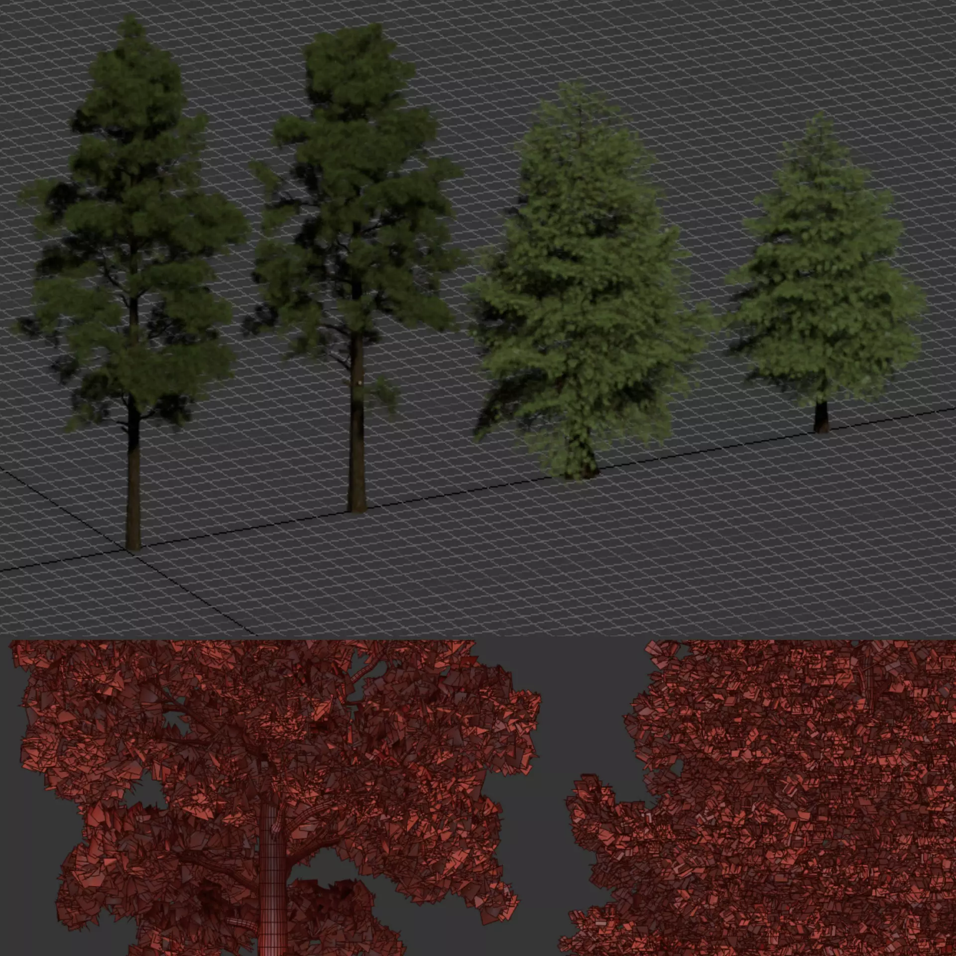 Conifer Trees Collection Vol 346  3D model_6
