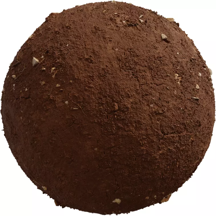 Red Clay Dirt with Pebbles Texture_0