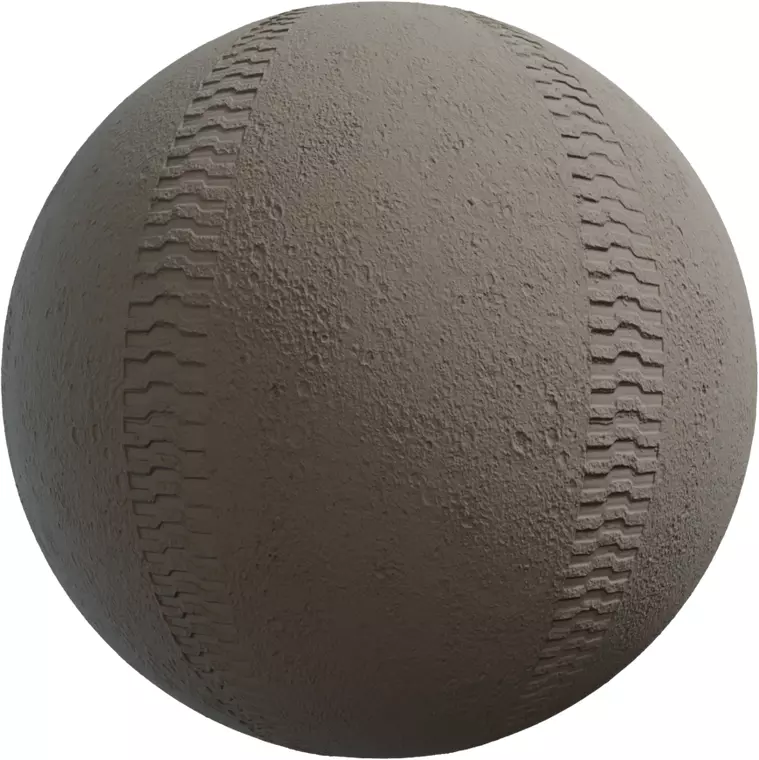Compact Dirt Road with Parallel Tire Tracks Texture