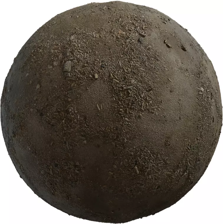 Dusty Farmyard Soil with Straw Bits Texture