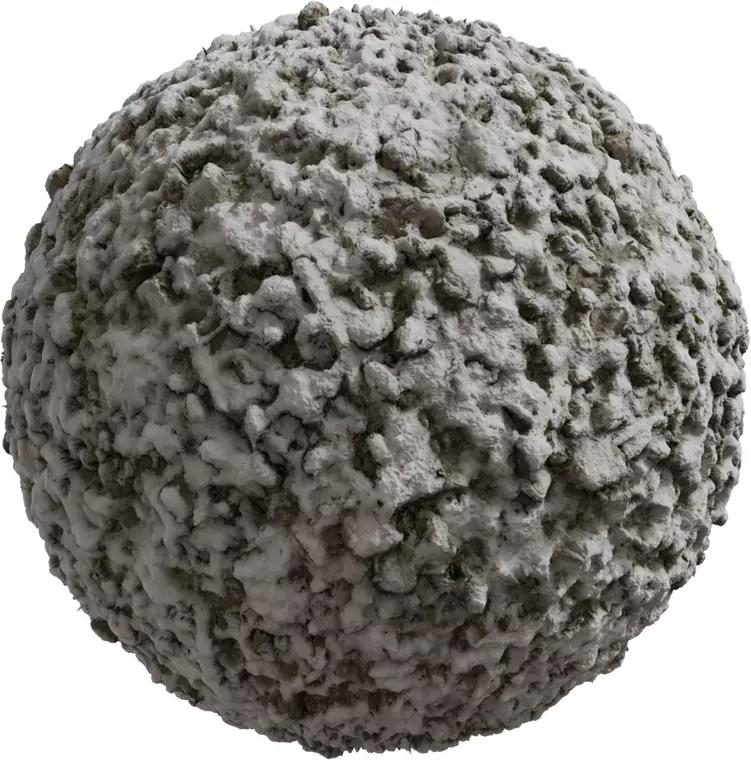 Snow Capped Mud Clods Texture_0