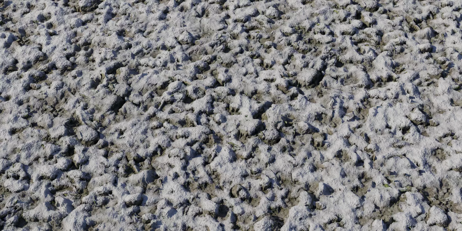 Snow Capped Mud Clods Texture_1
