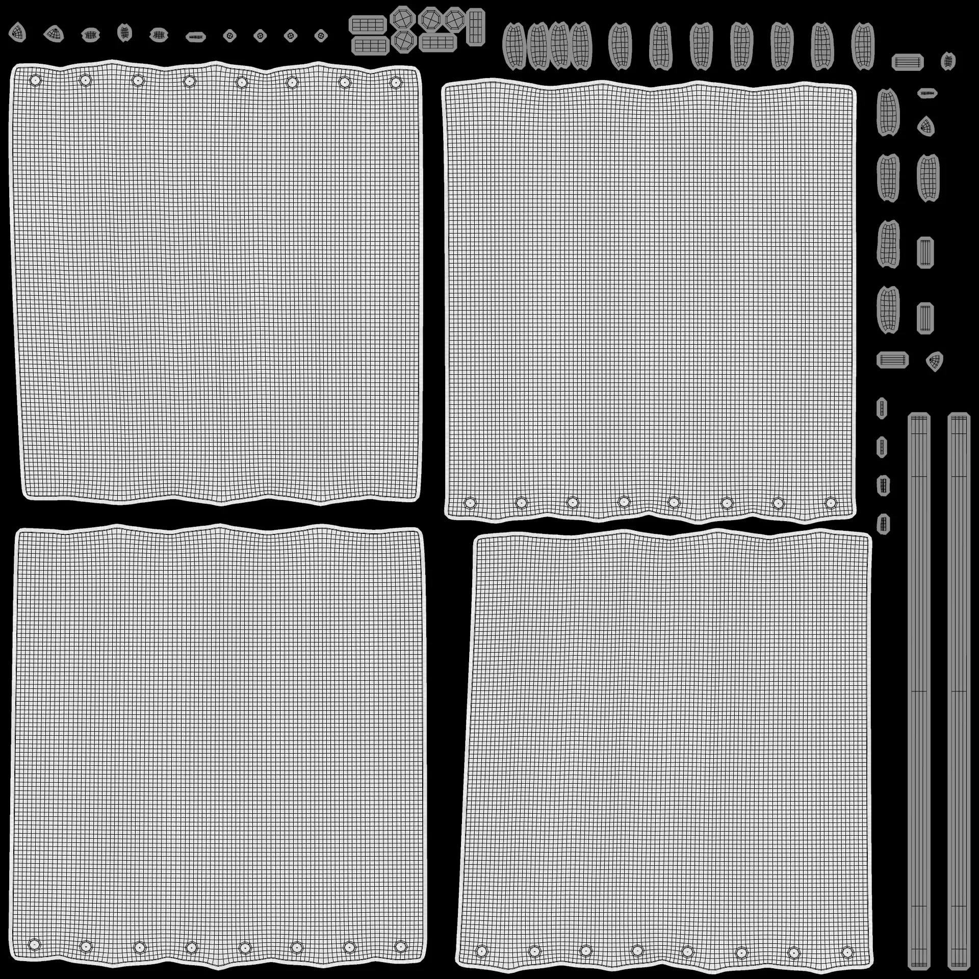 -Curtains Set- 3D model_11