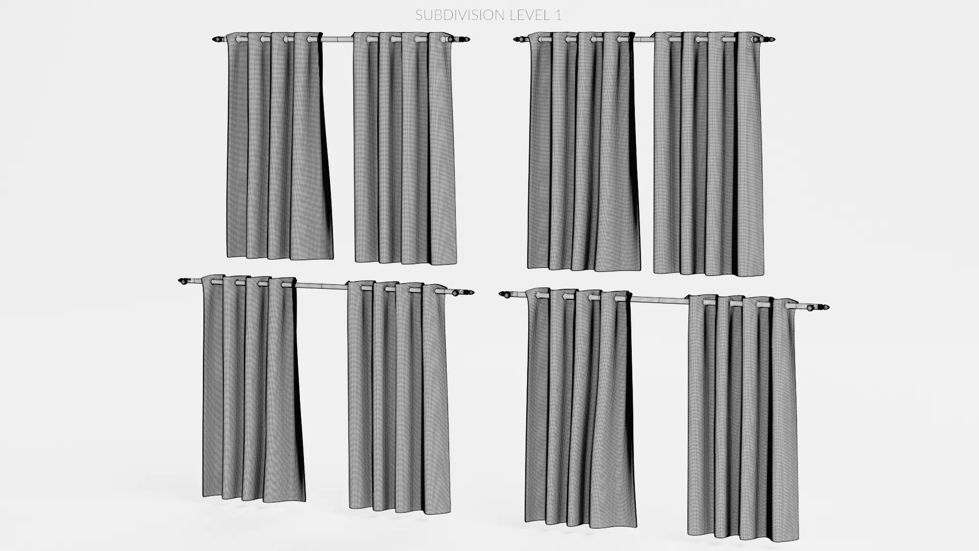 -Curtains Set- 3D model_15