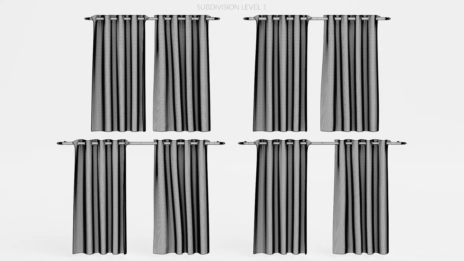-Curtains Set- 3D model_17