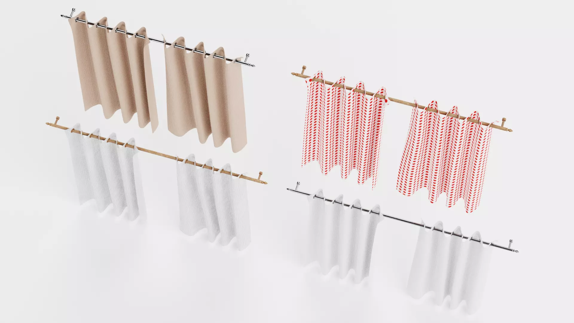 -Curtains Set- 3D model_4