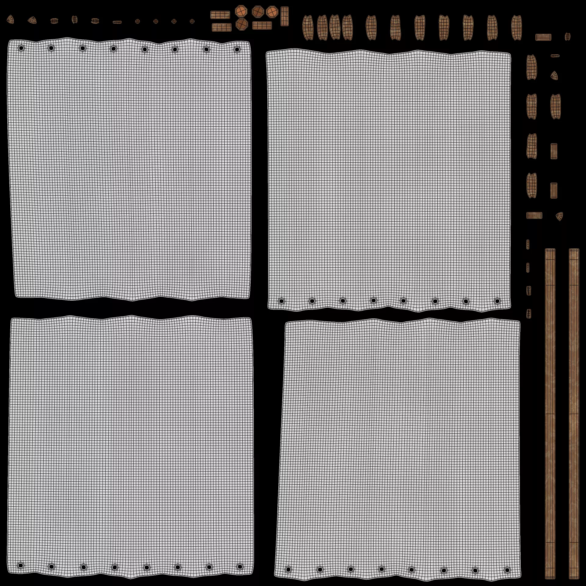 -Curtains Set- 3D model_13