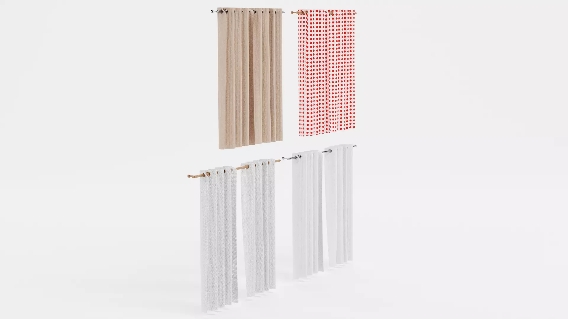 -Curtains Set- 3D model_5