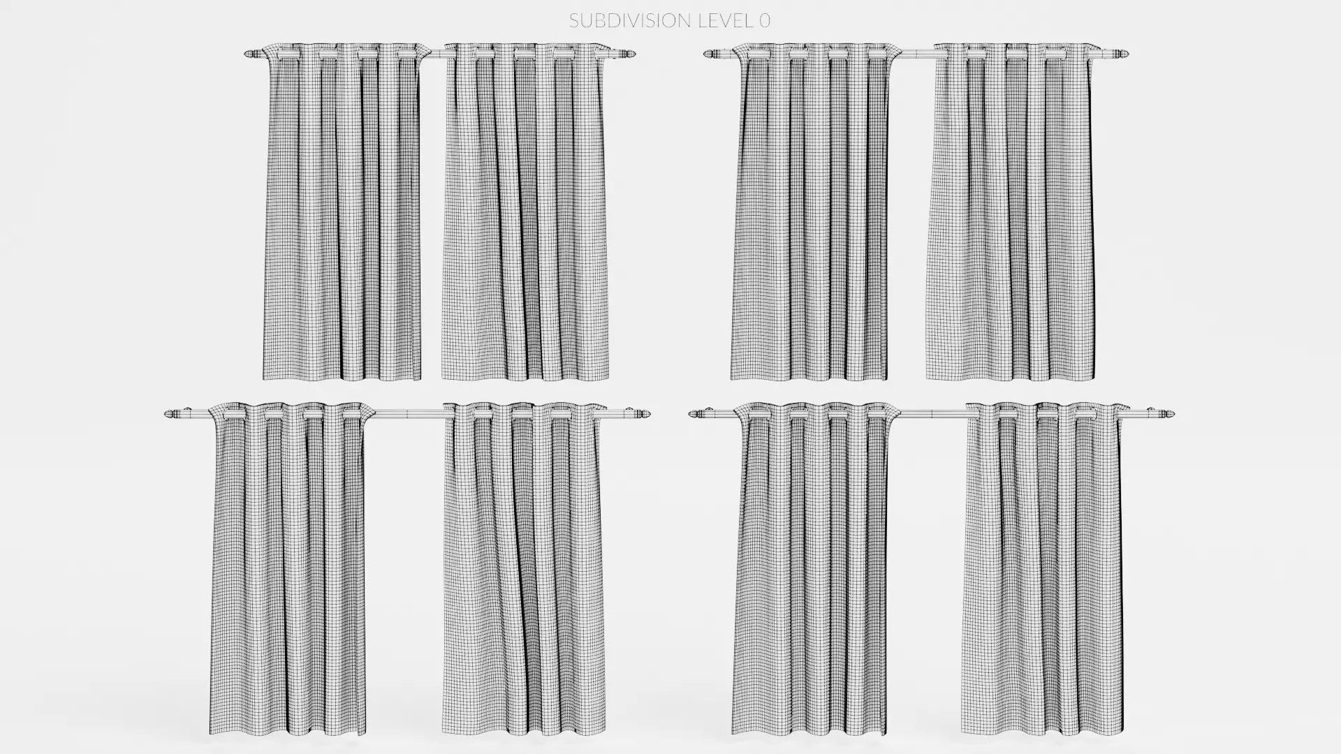-Curtains Set- 3D model_16