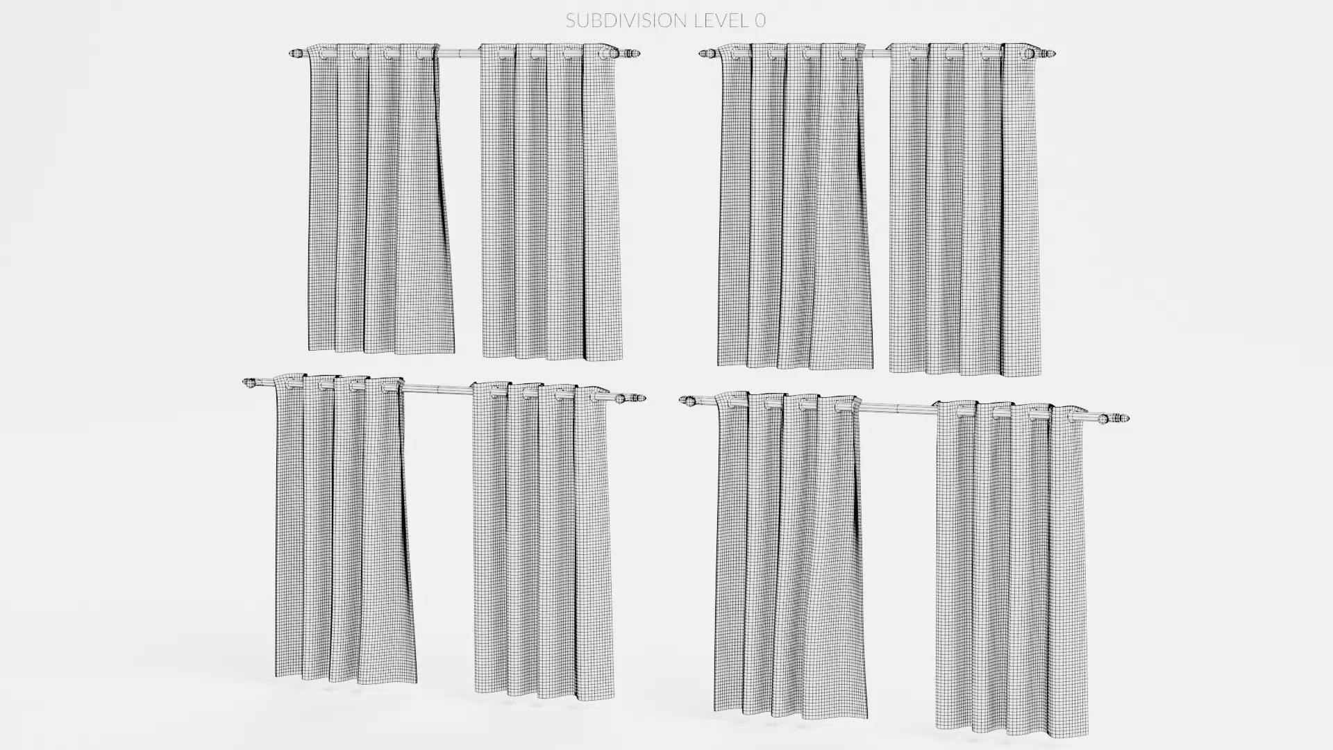 -Curtains Set- 3D model_18