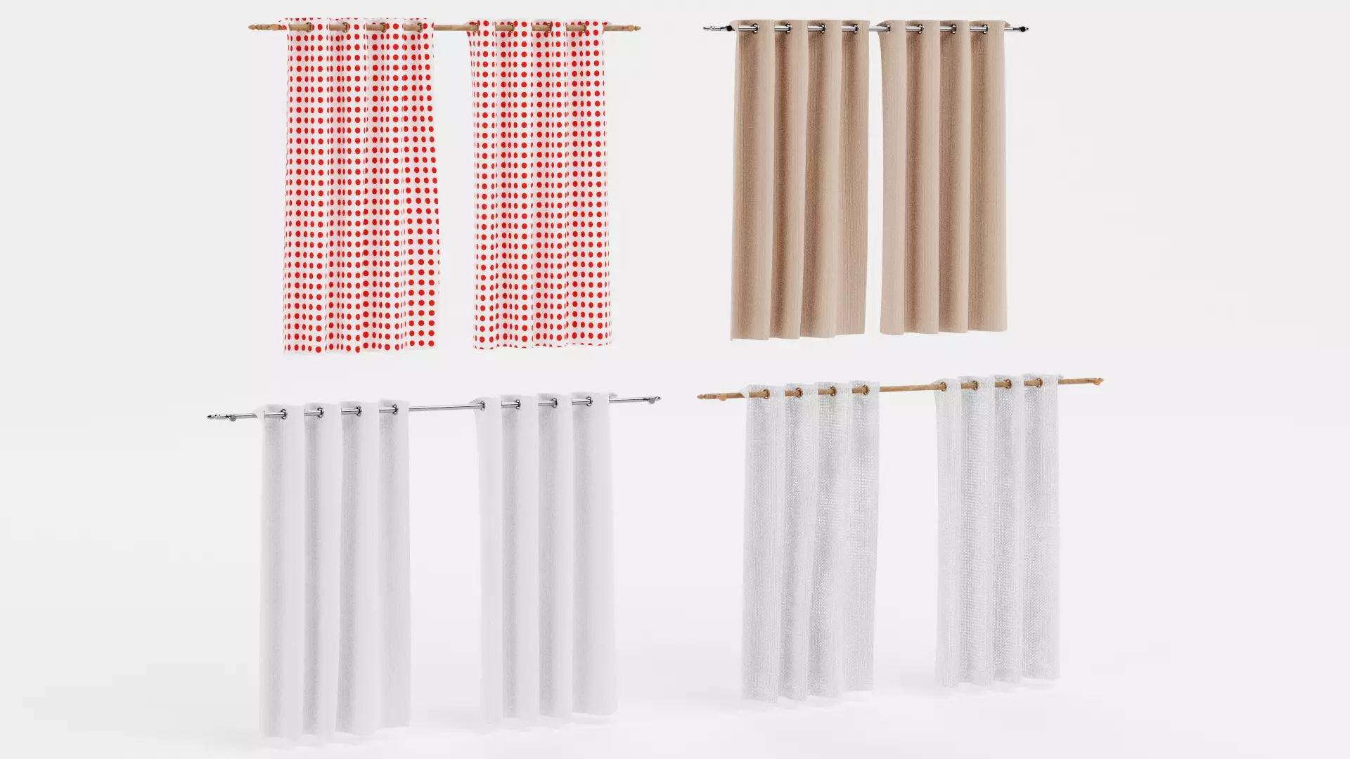 -Curtains Set- 3D model_2