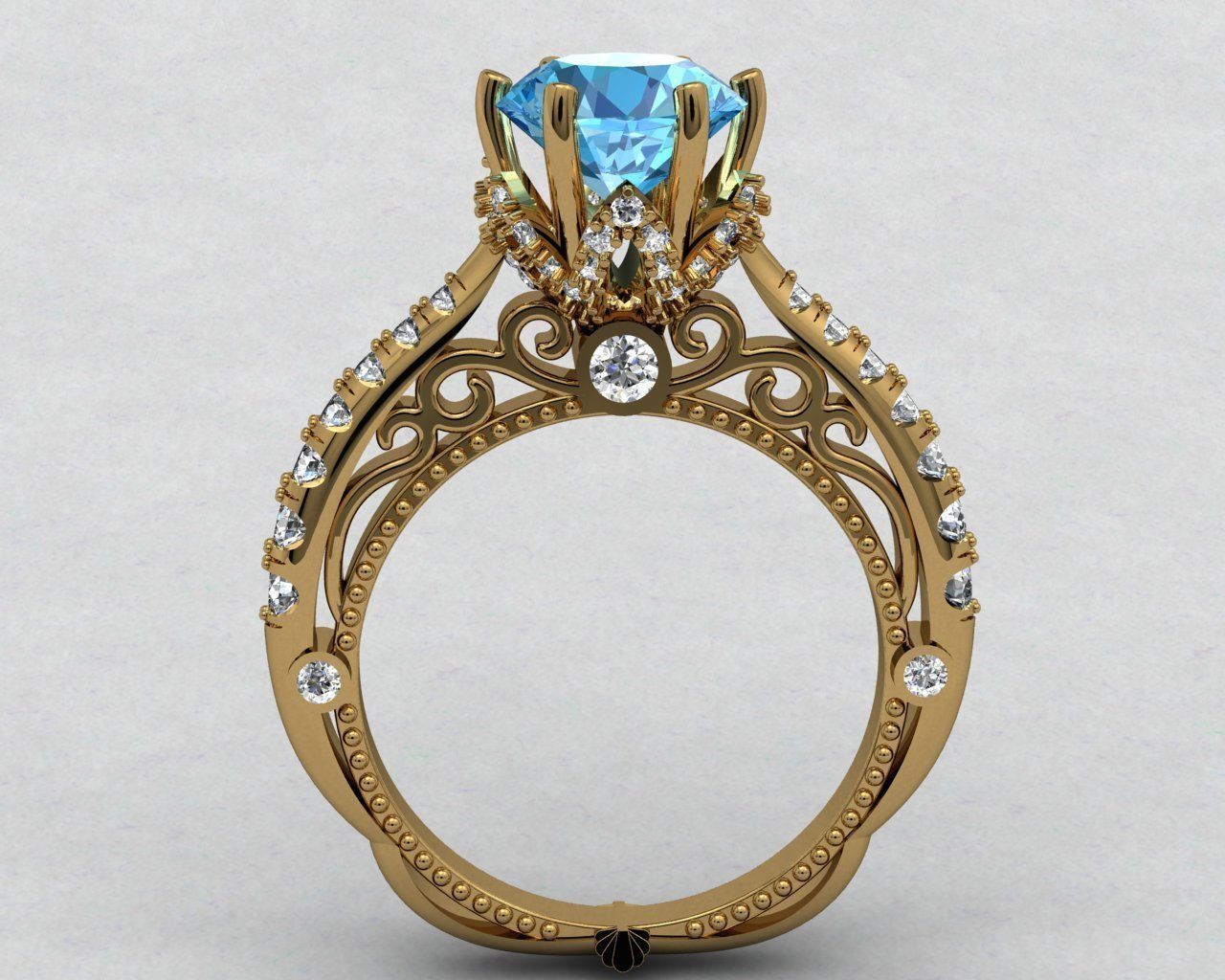 Beautiful Ring 3D print model_2