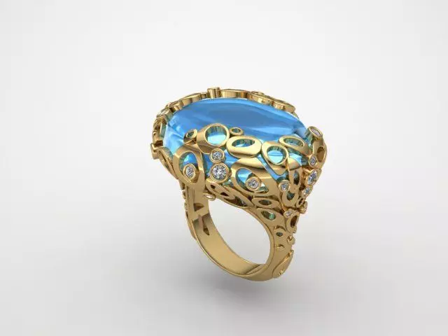Designer ring 3D print model_2